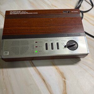 Vtg Radio Shack DUOFONE TAD-311 Answering Machine Dual Cassette Microprocessor